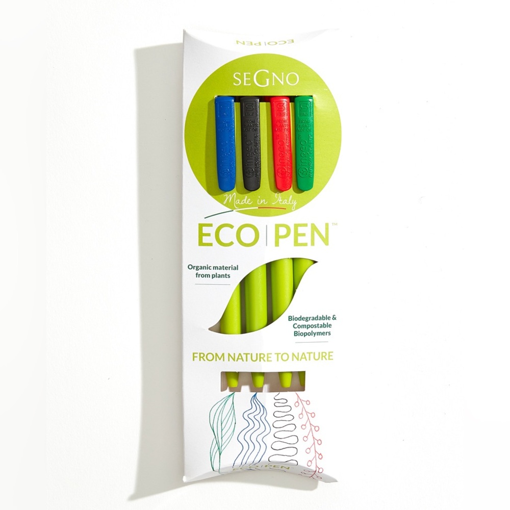 Segno Eco Pens (Set of 4) Biodegradable & Compostable Vegetal Pen